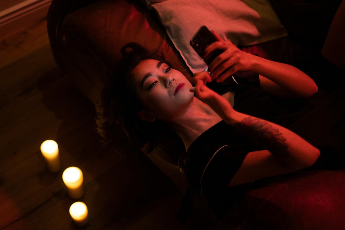 couple keeping things spicy in bedroom