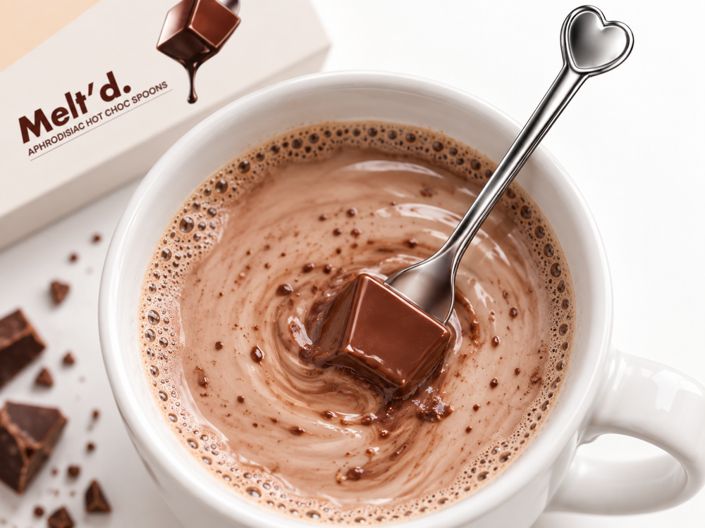 Melt'd Aphrodisiac Hot Choc Spoons, 4 pack